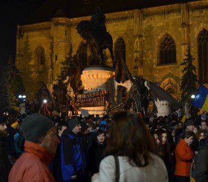 protest anticoruptie cluj